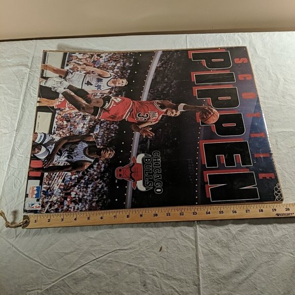 Vintage Scottie Pippen 1993 Chicago Bulls NBA Starline Sealed Poster - Picture 12 of 14